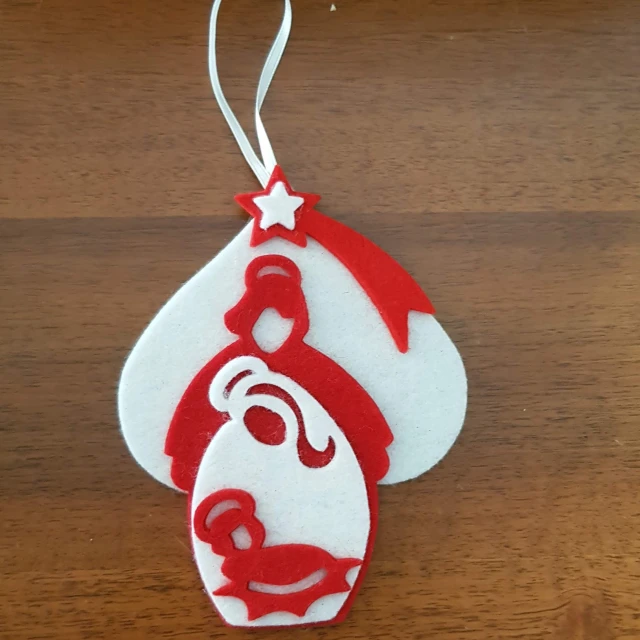 Sacra Famiglia nei colori rosso/bianco (4)