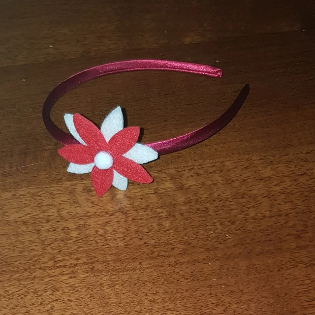 Cerchietto fiore rosso bianco (3)