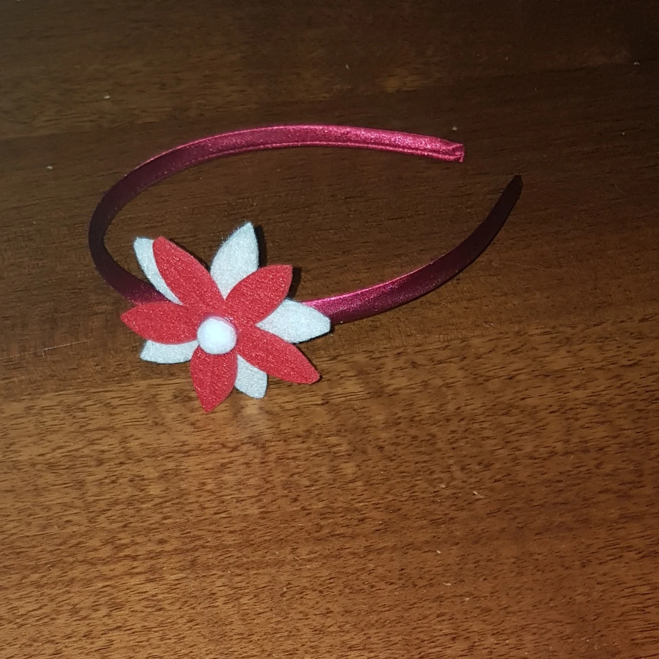 Cerchietto fiore rosso bianco (3)
