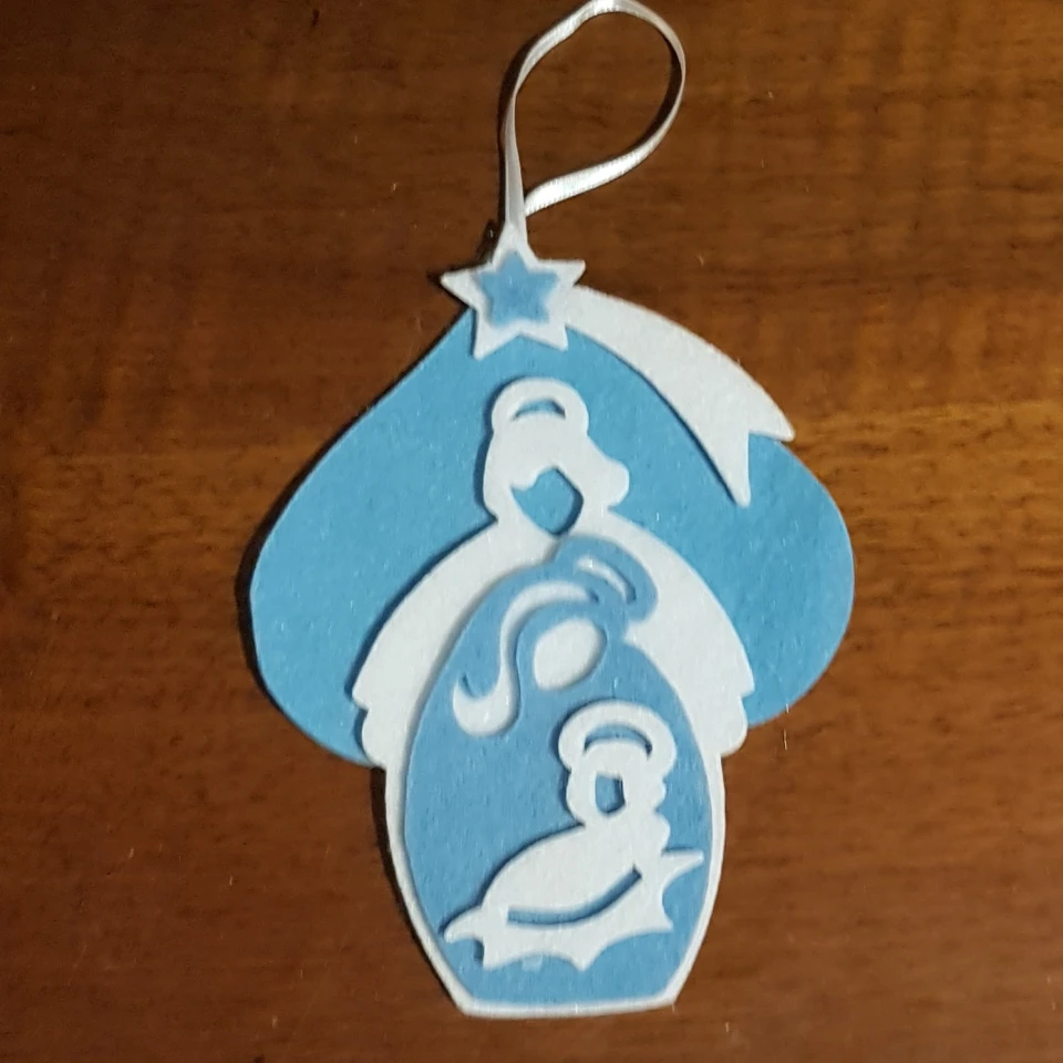sacra famiglia nei colori bianco/azzurro (4)