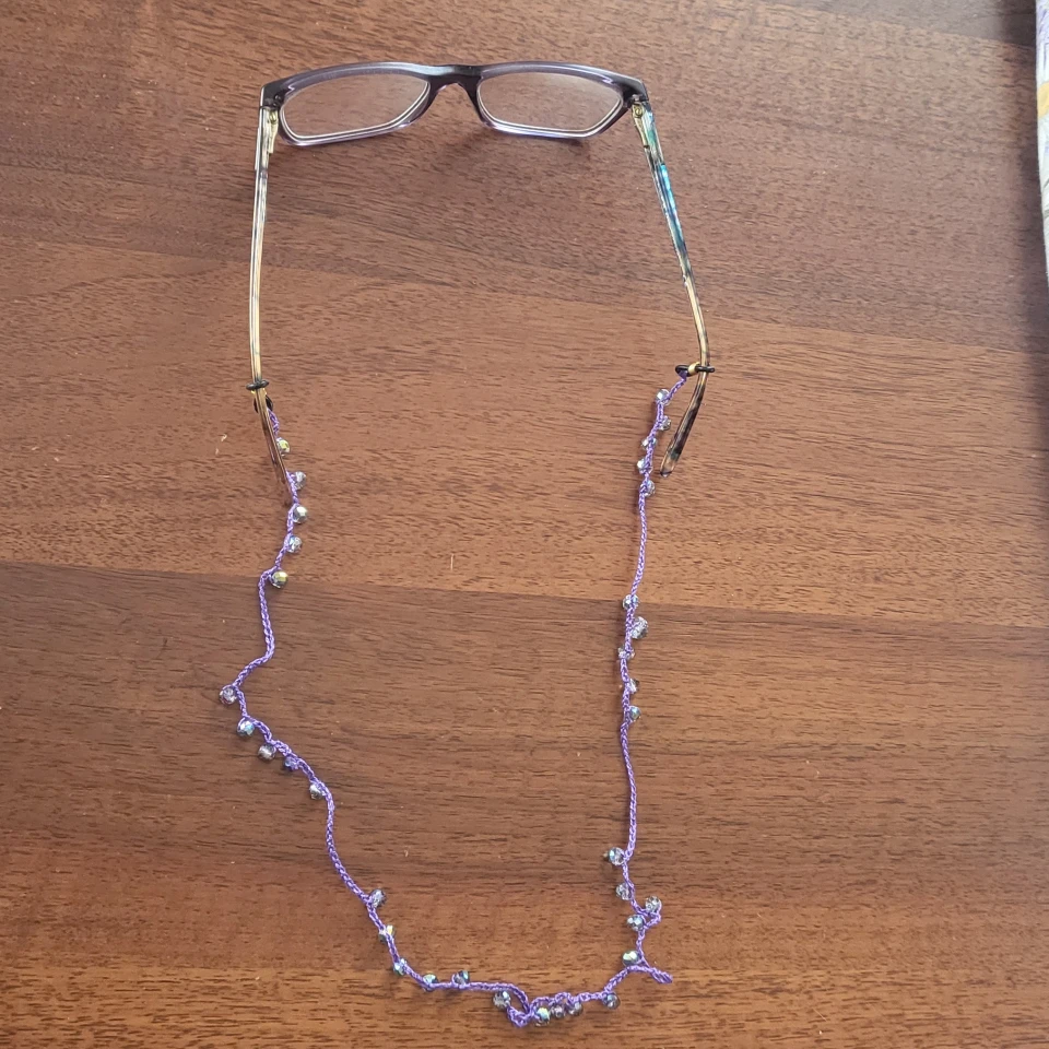 Catenella per occhiali viola(5)