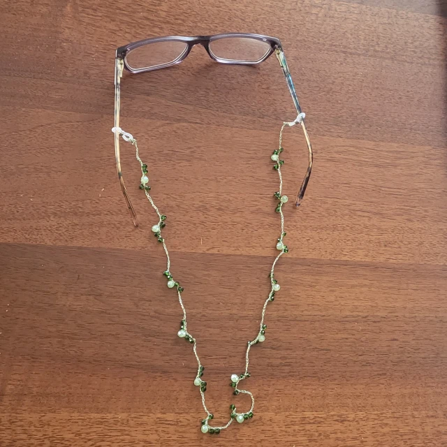 Catenella per occhiali verde(5)