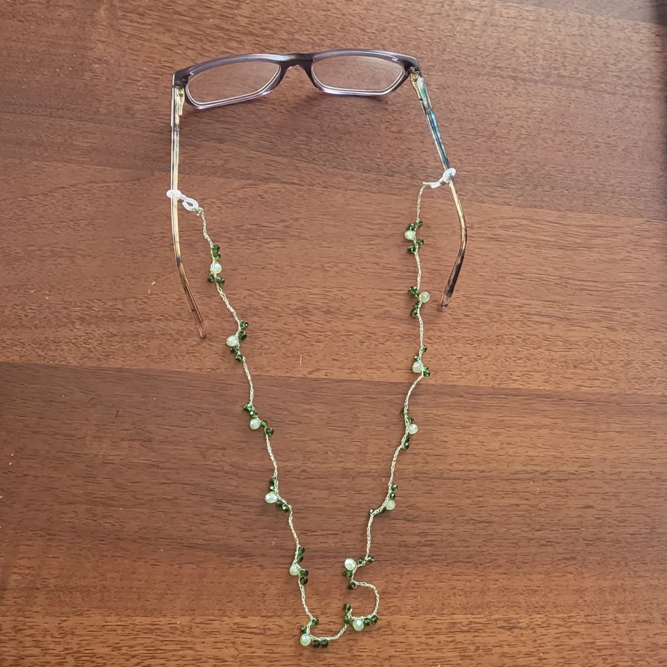 Catenella per occhiali verde(5)